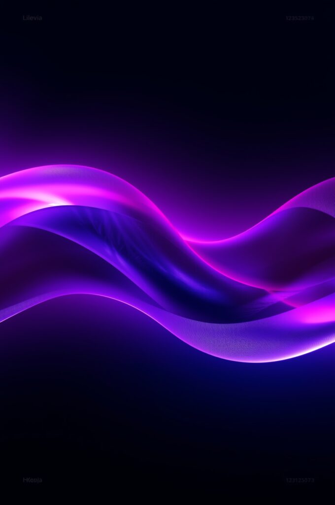 Stunning Collection of Wallpapers – HD, 4K, and Aesthetic Backgrounds 26 Lucid Origin Elegant neon waves in deep rich purple and vibran 2