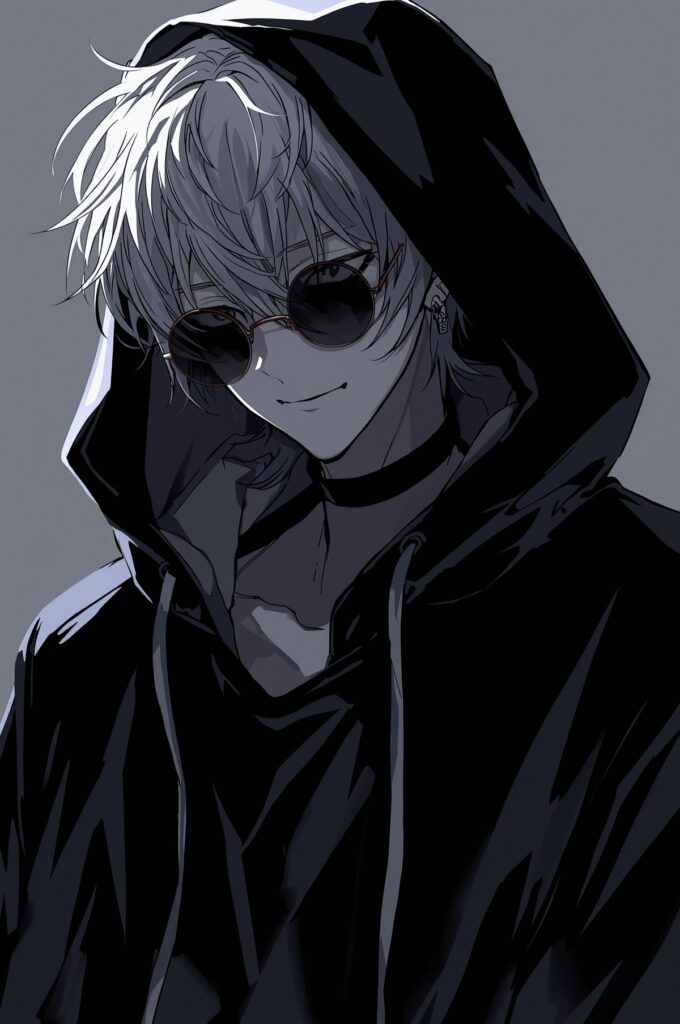 15+ Stunning Anime Boys Wallpapers – Epic 4K Backgrounds 16 Lucid Origin Stylish anime boy with messy white hair wearing a 3 boys wallpaper